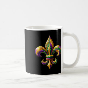 Fleur-de-lis Mardi Gras Symbol Karnevalsparade Cos Kaffeetasse
