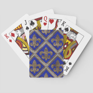 Fleur-de-lis-Mosaikfliesen Spielkarten