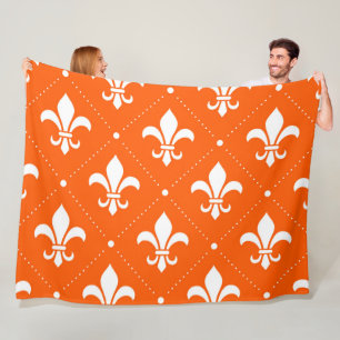 Fleur-de-Lis-Muster Fleecedecke
