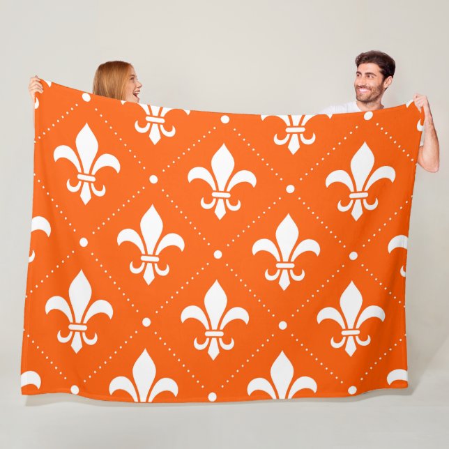 Fleur-de-Lis-Muster Fleecedecke (Beispiel)