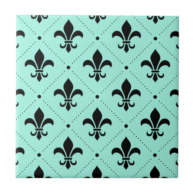Fleur-de-Lis-Muster Fliese (Vorderseite)