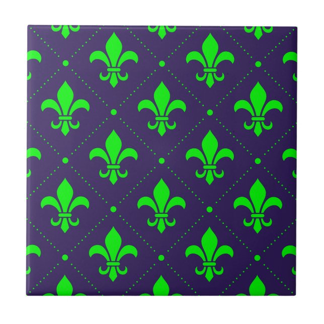 Fleur-de-Lis-Muster Fliese (Vorderseite)