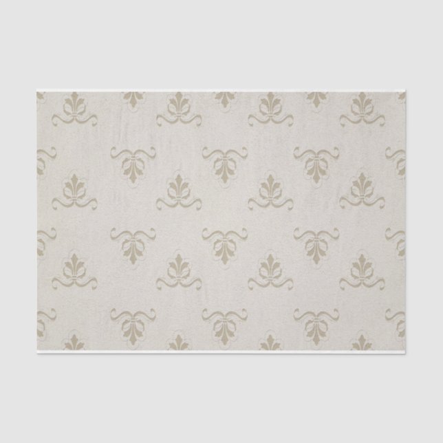 Fleur-de-Lis-Muster französische Decoupage-Geschen Seidenpapier (Vorderseite)