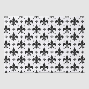 Fleur-de-lis-Muster mit weißem Hintergrund Seidenpapier