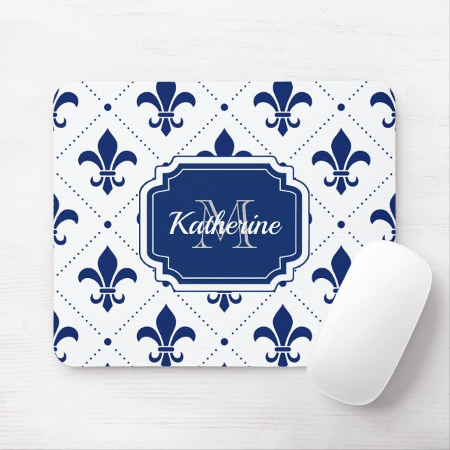 Fleur-de-lis-Muster Mousepad (Mit Mouse)