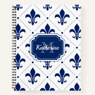 Fleur-de-lis-Muster Notizbuch