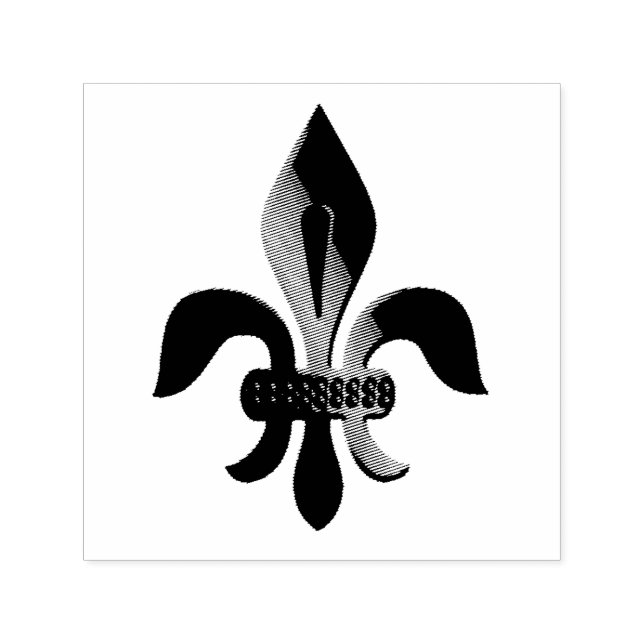 Fleur-de-lis-Muster Permastempel (Design)
