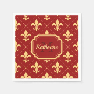 Fleur-de-lis-Muster Serviette
