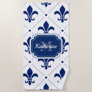 Fleur-de-lis-Muster Strandtuch