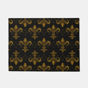 Fleur-de-lis-Muster Vintag Fußmatte