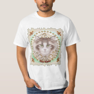 Fleur De Lis Norwegische Waldkatze T-Shirt