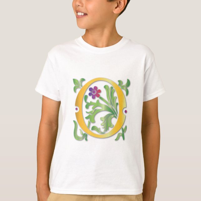 Fleur-de-lis O Monogramm T-Shirt (Vorderseite)