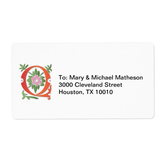 Fleur-de-lis Q Monogramm (Vorne)