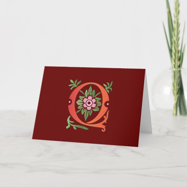 Fleur-de-lis Q Monogramm (Vorderseite)