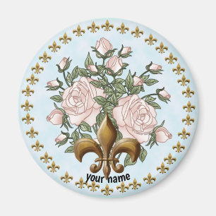 Fleur De Lis Rosen Magnet