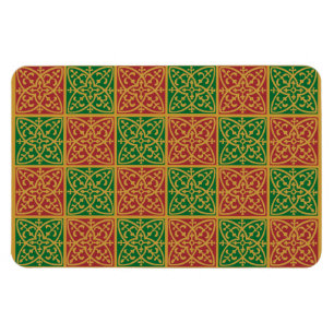 Fleur de Lis Rot Grünes Feiertagsmagnet Magnet