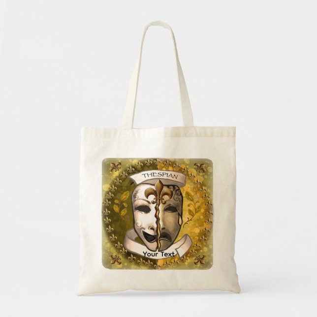 Fleur De Lis Schauspielermasken Tragetasche (Vorne)