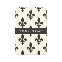 Fleur de Lis, Schwarz auf Weiß, Schwarz, Ihr Name