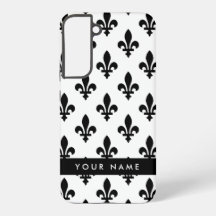 Fleur de Lis, Schwarz auf Weiß, Schwarz, Ihr Name