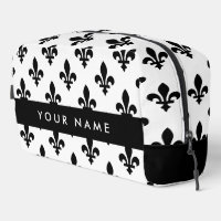 Fleur de Lis, Schwarz auf Weiß, Schwarz, Ihr Name