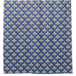 Fleur-de-lis-Symbole Duschvorhang