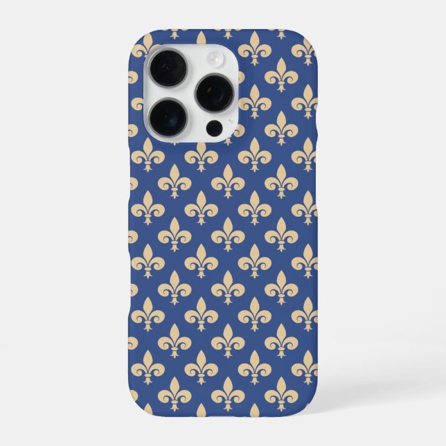 Fleur-de-lis-Symbole iPhone Hülle (Rückseite)