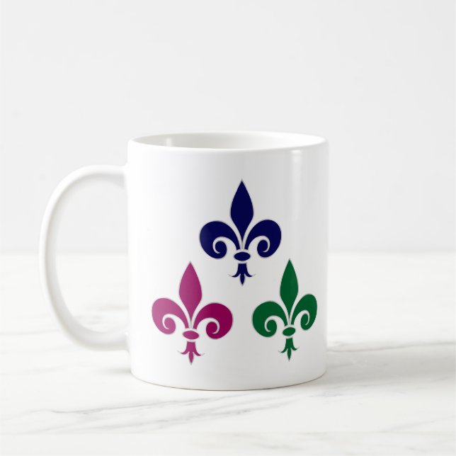 Fleur-de-lis-Symbole Kaffeetasse (Links)