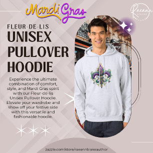 Fleur-de-lis Unisex Pullover Hoodie