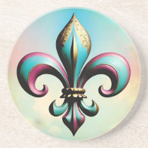 Fleur-de-lis-Untersetzer, katholisch