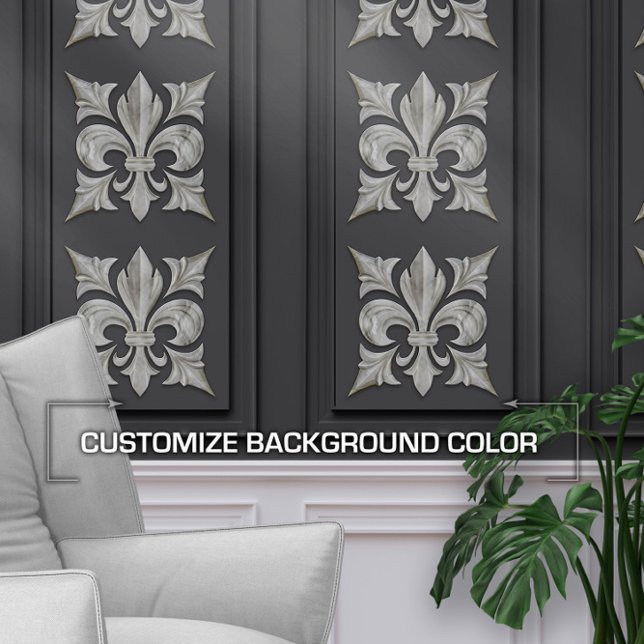 Fleur-De-Lis-weißer Marmor Tapete (Von Creator hochgeladen)