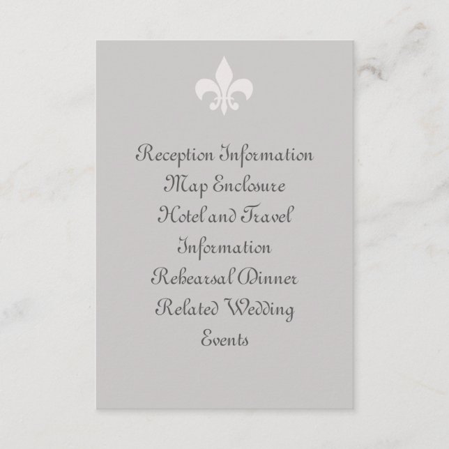 Fleur de Lise Enclosure Card in Smokey Grays Begleitkarte (Vorderseite)