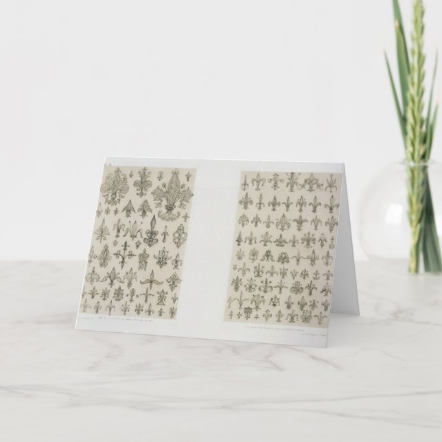 Fleur de Lys Designs aus allen Altersgruppen und a Karte (Vorderseite)