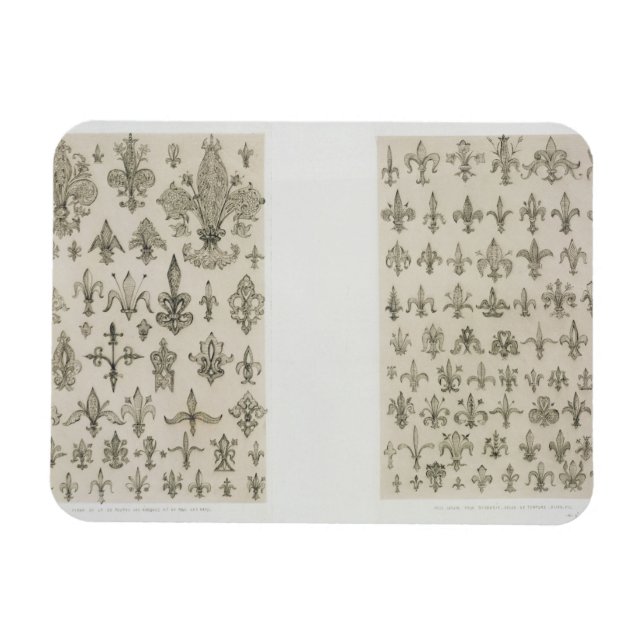 Fleur de Lys Designs aus allen Altersgruppen und a Magnet (Horizontal)