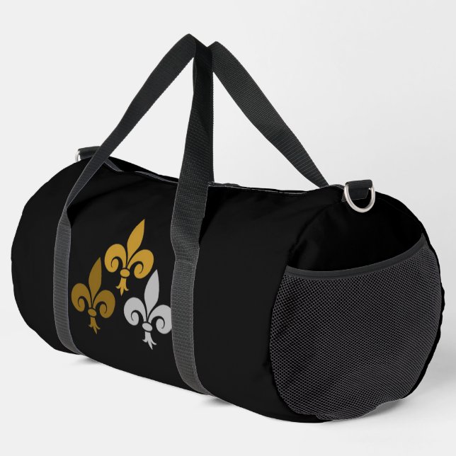 Fleur de Lys Groß Duffle Bag (Rechte Ecke)