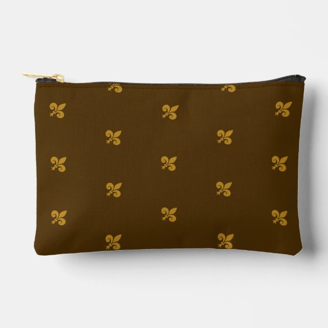 Fleur de Lys kleine Accessoiretasche Zubehörtasche (Vorderseite)