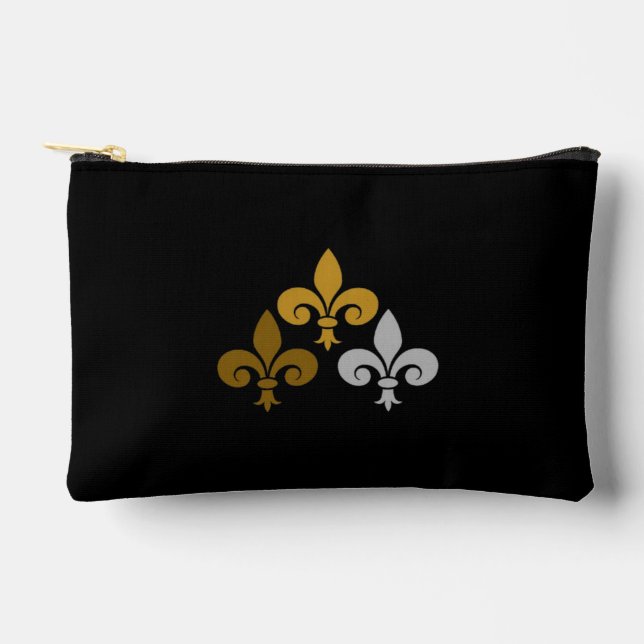 Fleur de Lys Large Accessory Pouch Zubehörtasche (Vorderseite)