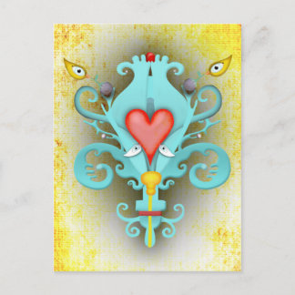 Fleur de Lys Postkarte