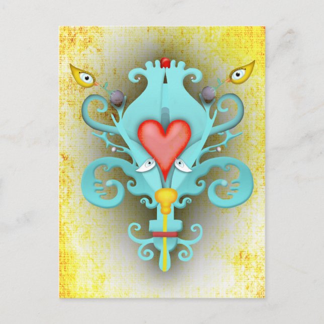 Fleur de Lys Postkarte (Vorderseite)