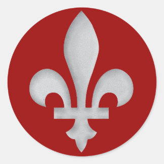 Fleur-de-lys Romantic Umschlag Aufkleber Name Tag