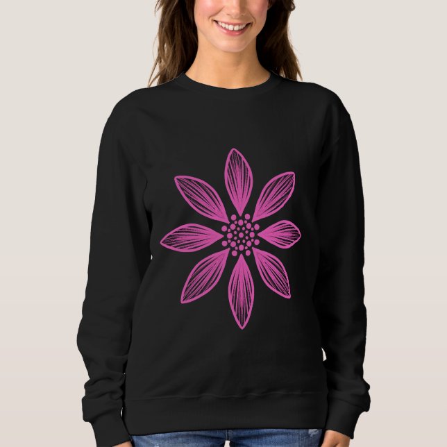 Fleur de Mandala decorative Graphique Sweatshirt (Vorderseite)