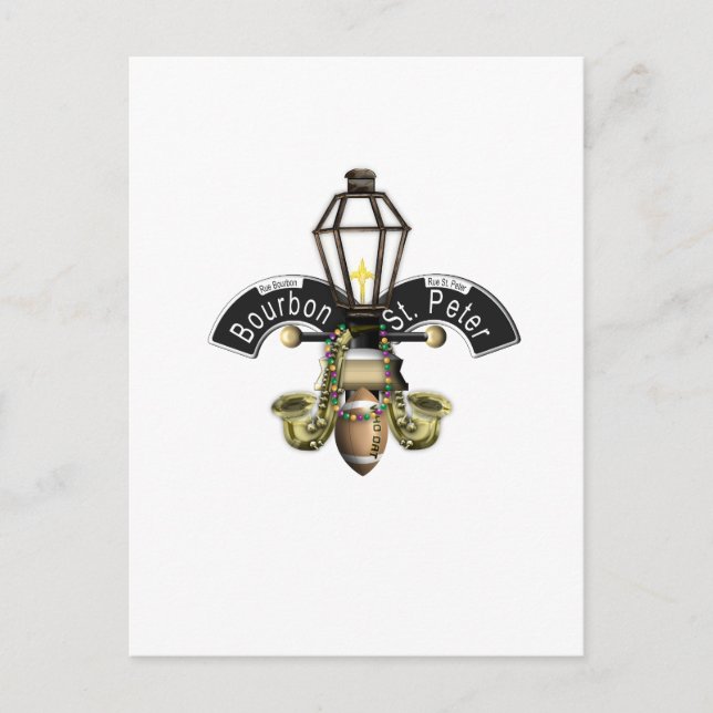 Fleur de New Orleans Postkarte (Vorderseite)