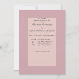 Fleur de Satin Hochzeit Einladung