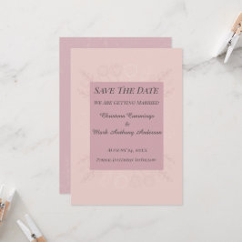 Fleur de Satin Hochzeitsankündigung "Save The Date Einladung