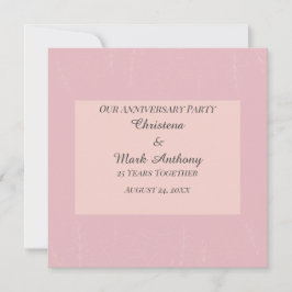 Fleur de Satin Hochzeitstag Einladung
