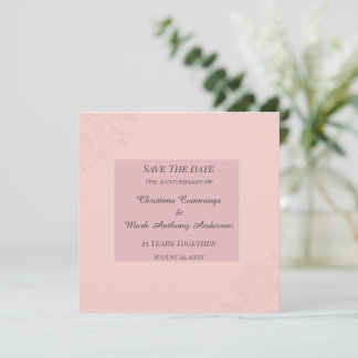 Fleur de Satin Hochzeitstag Save The Date Einladung