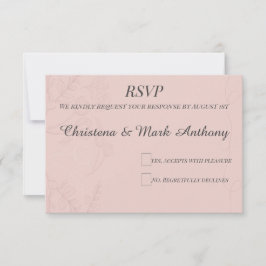 Fleur de Satin  RSVP Karte