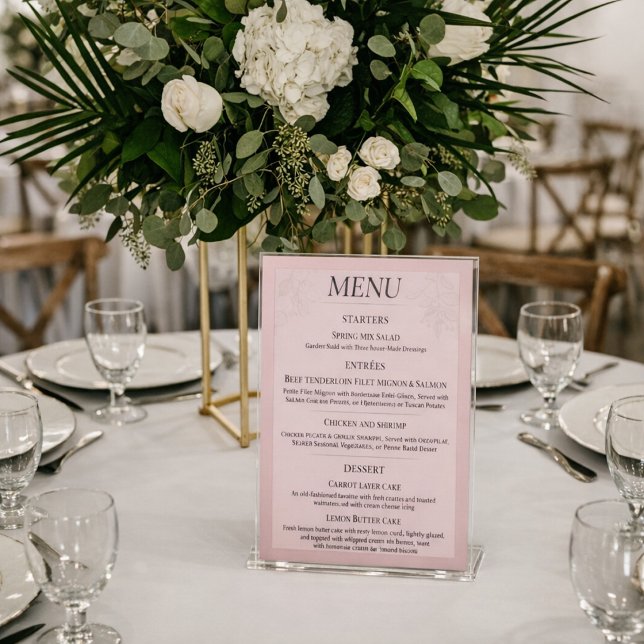 Fleur de Satin Speisekarte Sockelschild (Von Creator hochgeladen)
