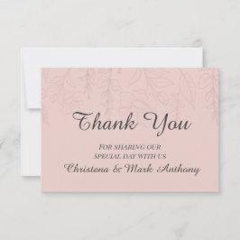 Fleur de Satin Thank You Card Dankeskarte