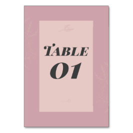 Fleur de Satin  Tischnummer