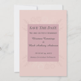 Fleur de Satin Wedding Save The Date Announcement Einladung